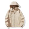 Men's Hooded Three Bar Jacket Casual Fashion Loose Outdoor Mountaineering Couple Jacket