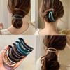 Fashion Accessories Oval Shape Hollow Hair Accessories Simple Hair Claw Resin Frosted Banana Clip