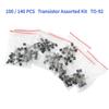100 шт. Набор транзисторов 2N2222 2N3904 2N3906 2N5401 2N5551 5 типов Набор транзисторов NPN PNP по 20 шт. каждого номинала Электронный набор