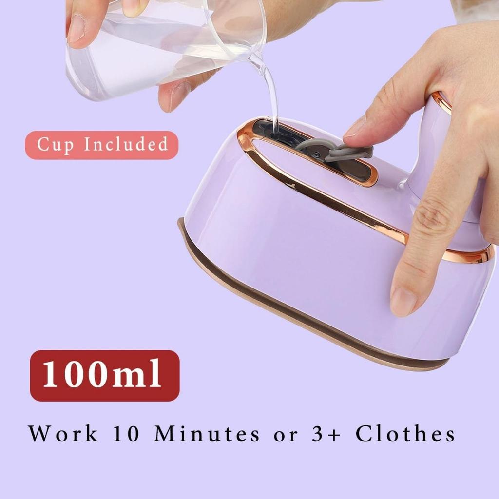 Travel Steamer Iron for Clothes Mini Handheld Size Portable Fabric Clothing Steamers Small Hand Garment Electric Steam Ironing Machine for Dress Shirt