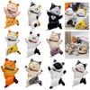 AAGWW Cheer Cat Kitten Toy Set PVC Miniature Figure Working Figure Gift Birthday Figure Set Cute Cat Capsule Toy Accessories Cat Coffin Dance Cheese