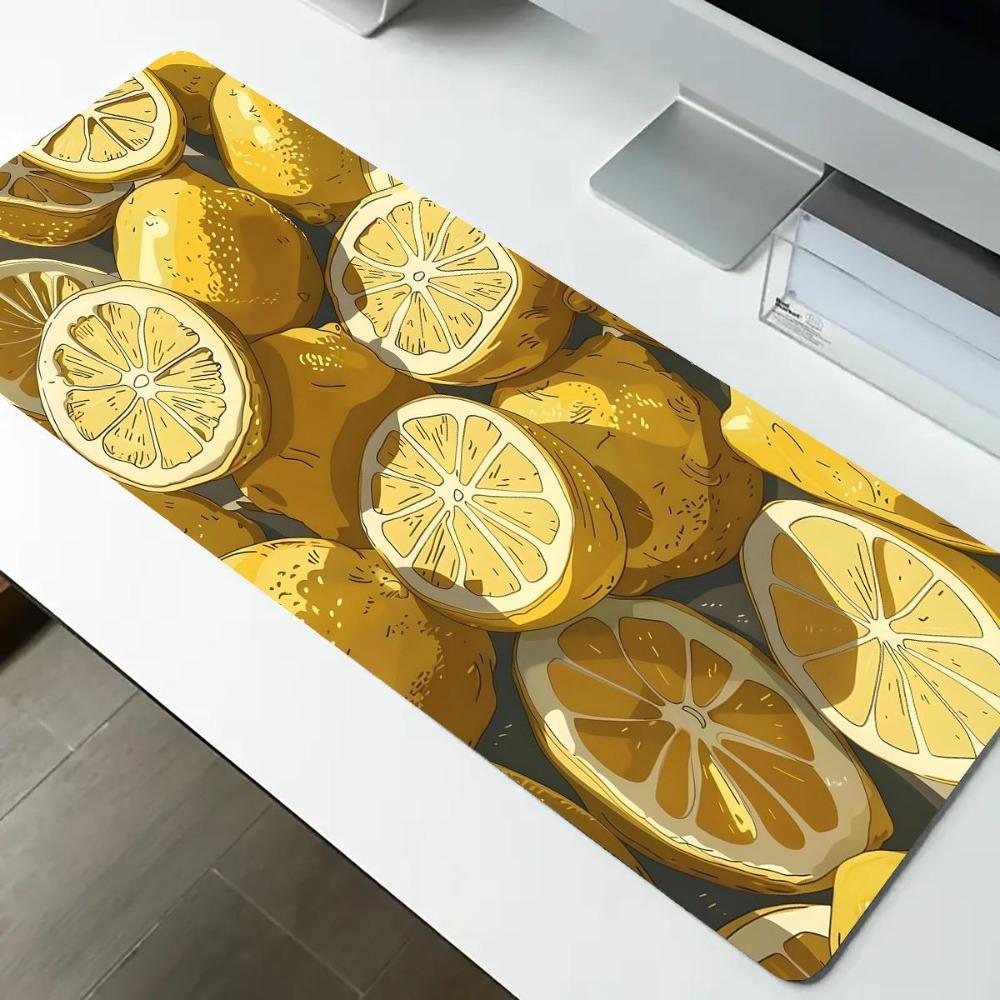 LemonPattern Mouse Oversized Rubber Laptop Large Game Mouse Pad Keyboard Table Pc Accessories