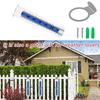 Outdoor Rain Gauge Accurate Rain Measure Tool Weatherproof Rainfall Gauge for Fence Yard Patio Lawn Farm Deck Outdoors