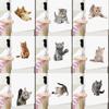 3D Cartoon Cats Toilet Wall Stickers For Kids Baby Rooms Poster Home Decor Cute Animal Cat PVC Self-adhesive Art