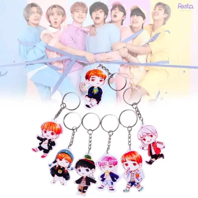 High-quality Bts Bangtan Boys Acrylic Key Ring Keychain Featuring Beloved Jung Kook Jimin Jin V Suga Jhope