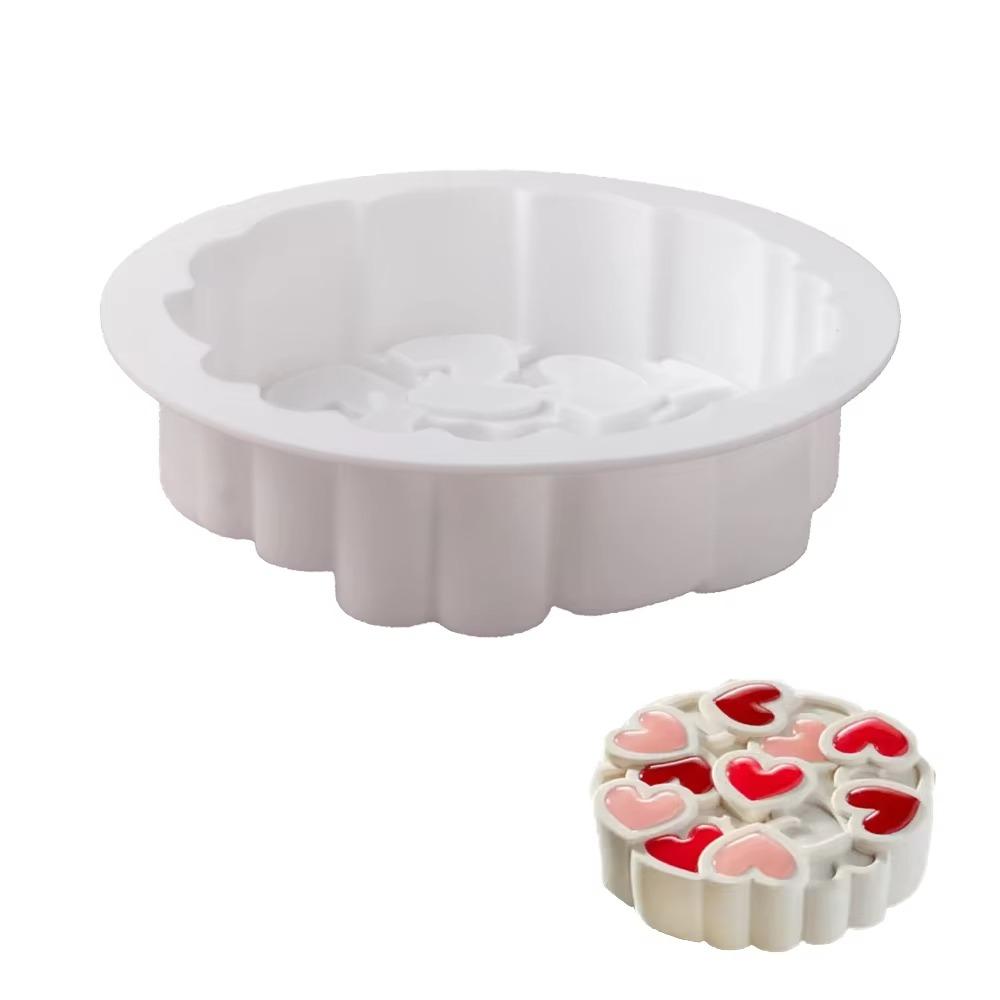 Easy To Demold Heart Silicone Molds Silicone Mousse Moulds Easy To Clean Cake Mould Party