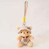 Bear The In Clothes Plush Toy With Hanging Loop Girls Gift School Bag Accessory