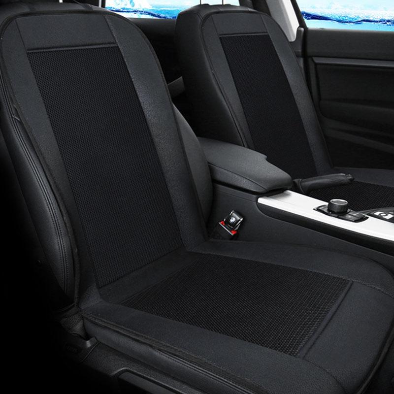 Car Summer Cooling Air Vent Seat Chair Cushion Cool Cover With Fan DC 12V Fast Blowing Ventilation Car Seat Cooler Pad Fan