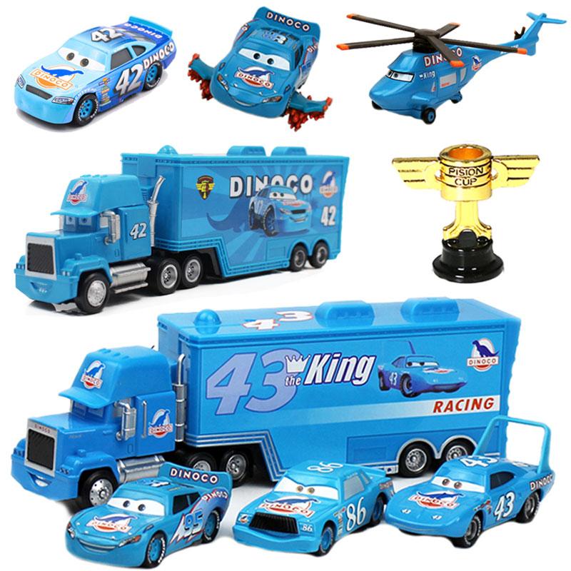 Disney Pixar Тачки 3 2 Молния МакКуин Король Чик Хикс Мак Дядя Пожарная машина Литой металлический игрушечный автомобиль подарок детям игрушка для мальчика