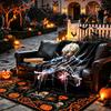 Anime Blonde Boy Pattern Blanket, Cozy Blanket for All-Season Comfort on Sofas, Beds, Office, Car, Camping and Travel