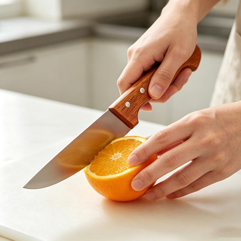 Wood Handle Kitchen Boning Butcher Knife Sharp Stainless Steel Chef Knife for Cutting Meat Beef Vegetables Fruit