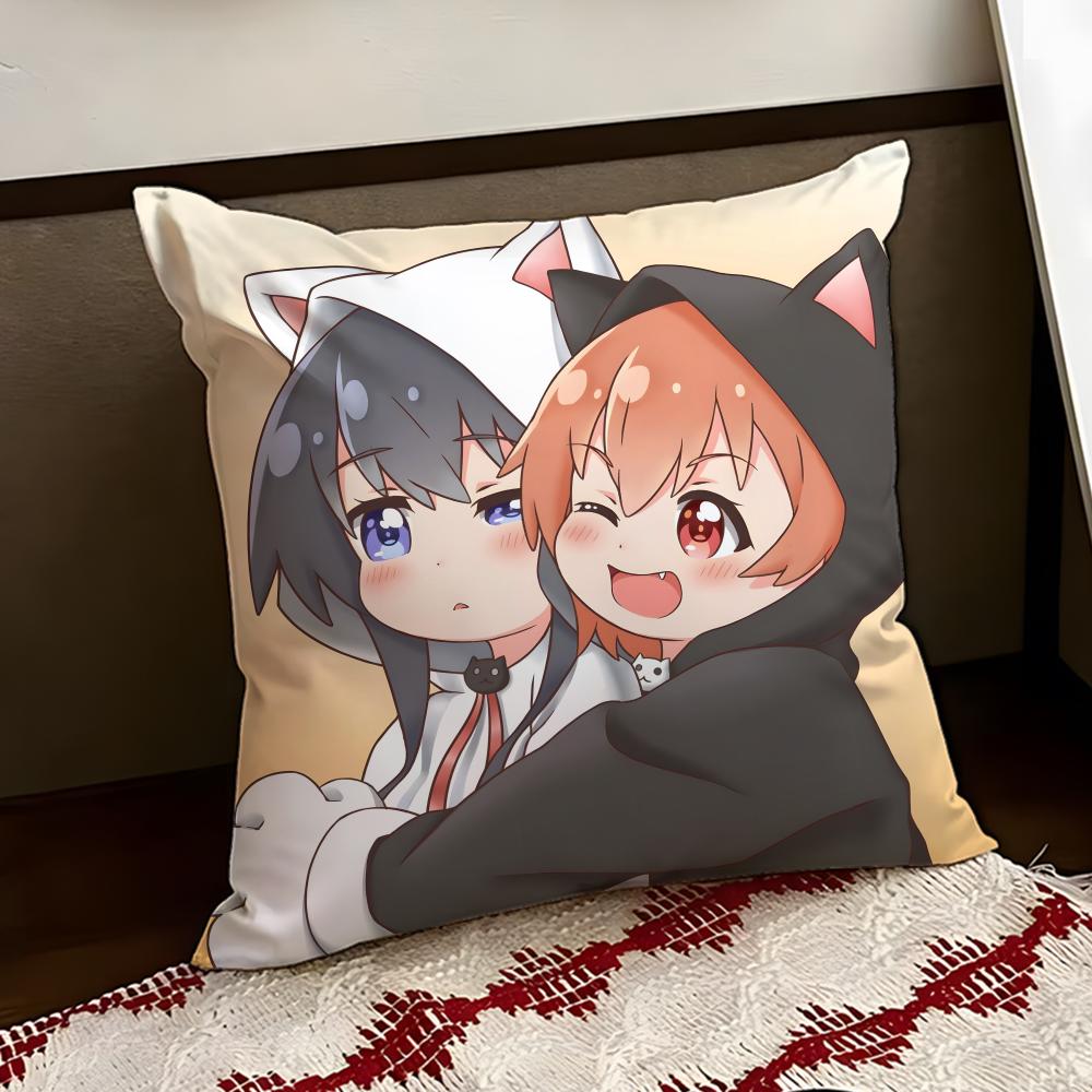 Аниме Милый WWataten Наволочка Двусторонняя Мягкая Прочная Подушка Чехол для Дома Автомобиля Многоцелевое Использование для Ежедневного Комфорта