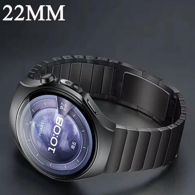 22мм Ремешок из нержавеющей стали для Huawei Watch 5/GT5 Pro/GT5/GT4 3 2 46мм Металлический ремешок для Huawei Watch GT2E/GT2 Pro/Honor GS4 3 3i