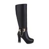 Women's High-heeled Boots, Autumn and Winter New European and American Style Waterproof Platform, Thick Heel, Large Roman Boots