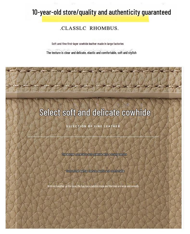 Женская сумка-мессенджер из натуральной кожи 2024 года: Стильная маленькая сумка через плечо из коровьей кожи с широким ремнем