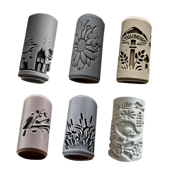 Полимерная глина Текстурный ролик для тиснения Керамическая глина Моделирование Узорный ролик DIY Бытовые Керамическая плитка из глины Текстурные инструменты для тиснения