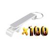 Lot 100pcs Free Customized Aluminium Portable Can Opener Key Chain Ring Can Opener Restaurant Promotion Giveaway Logo Gifts1