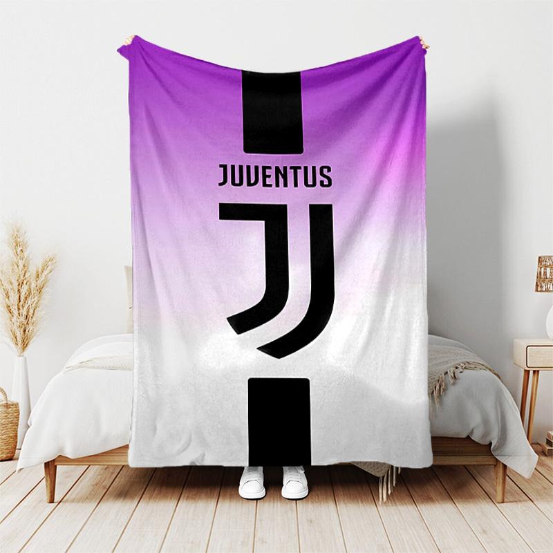 1pc Blanket - Juventus FC logo Print Design, Lightweight Blanket for Sofa, Bed- Soft &Warm, Gift for All Seasons