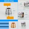 Соединитель-аэратор для крана Hongtu M20 M22 M24 на 1/2" 3/4" Латунный, с наружной и внутренней резьбой, мелкой/крупной | Водосберегающий адаптер для кухонного смесителя