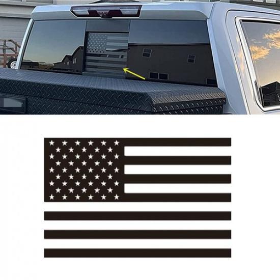1x American Flag Rear Window Decal Sticker For - Chevy Silverado Sierra