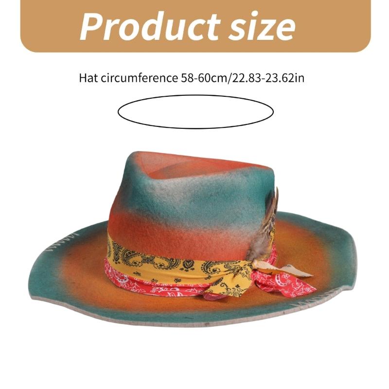 Шерстяная шляпа-панама Homburg Экзотическая шляпа для женщин и мужчин Фотореквизит в стиле вестерн для мужчин и женщин Унисекс Головной убор