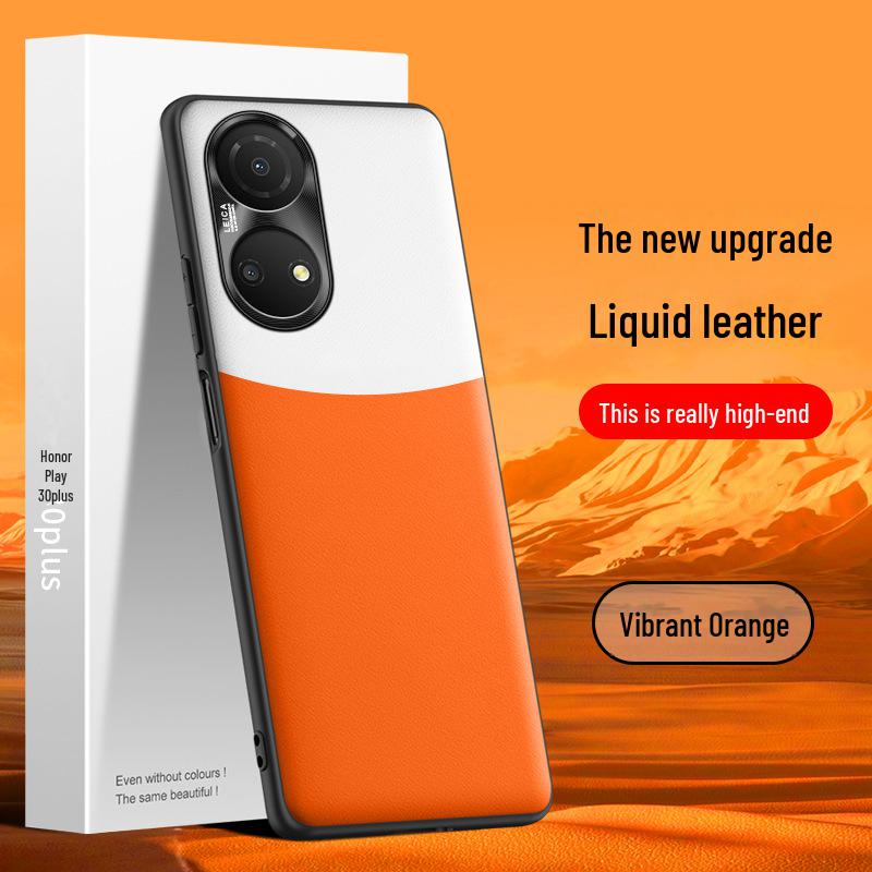 Премиальная защитная накладка из жидкой кожи для Honor Play 30 Plus - Защита от падений и стильный цельный дизайн