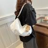 Стильная новая корейская повседневная сумка-тоут из ПУ большой вместимости для женщин на молнии