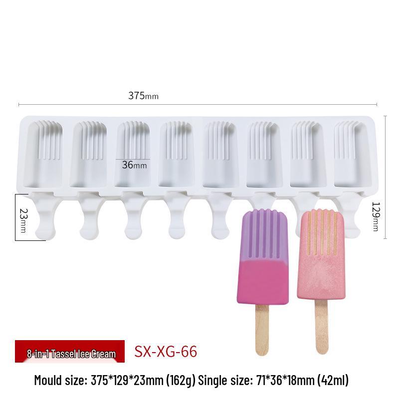 Силиконовая форма для мороженого Sanxin для домашнего детского эскимо, рождественских пирогов и шоколадных фруктов
