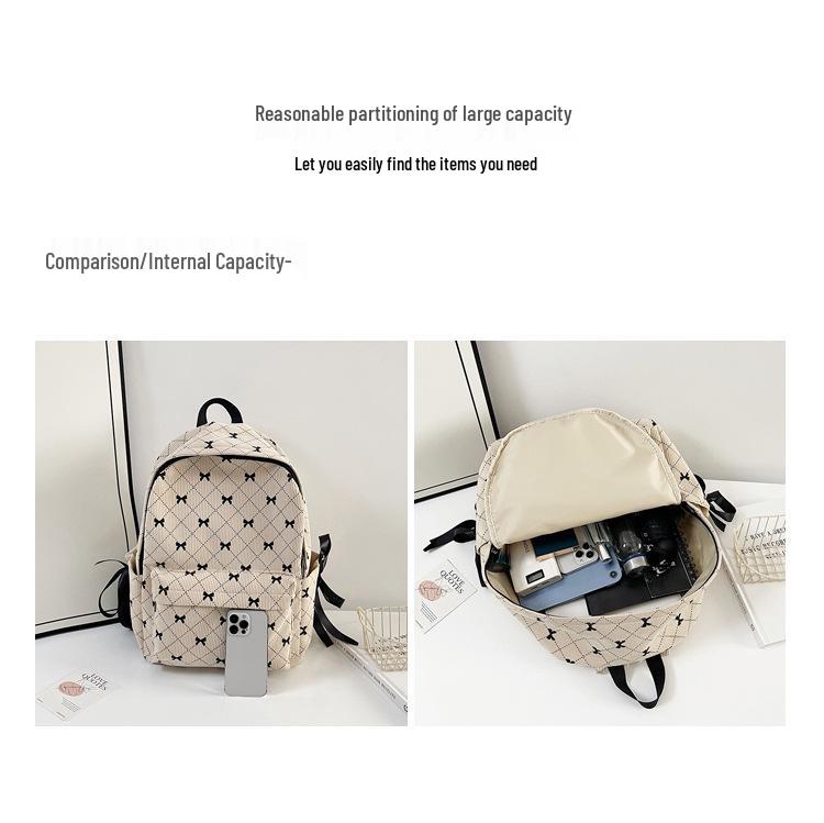 Women's Bowknot Corduroy Casual Backpack – Versatile Fall/Winter  Style