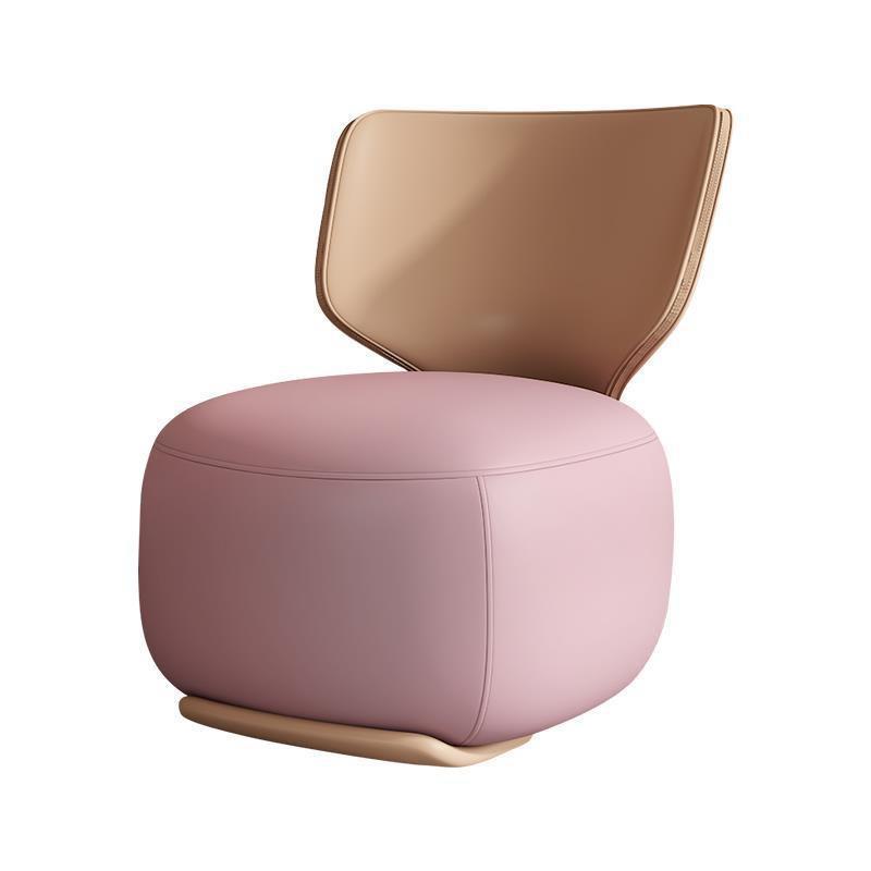 Log Light Luxury First Class Cabin Lounge Sofa Chair Nordic Living Room Fabric Low Stool Balcony Leisure Chair 2024 New
