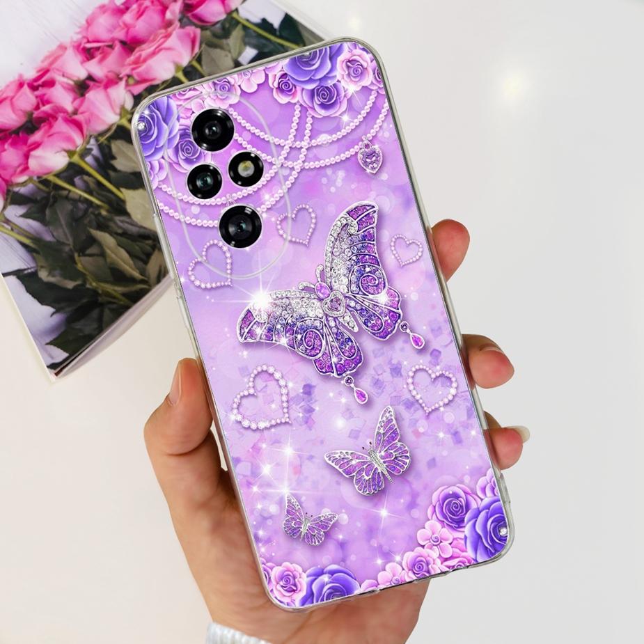 For Honor 200 Pro Case ELP-AN00 Fashion Painted Cover Clear Silicone Soft TPU Phone Cases For Honor 200 Lite Honor200 Pro Bumper
