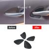Car Stickers Inner Door Handle Bowl Covers for Lexus ES ES200 ES250 ES300 ES350 2018 Carbon Fiber Pattern
