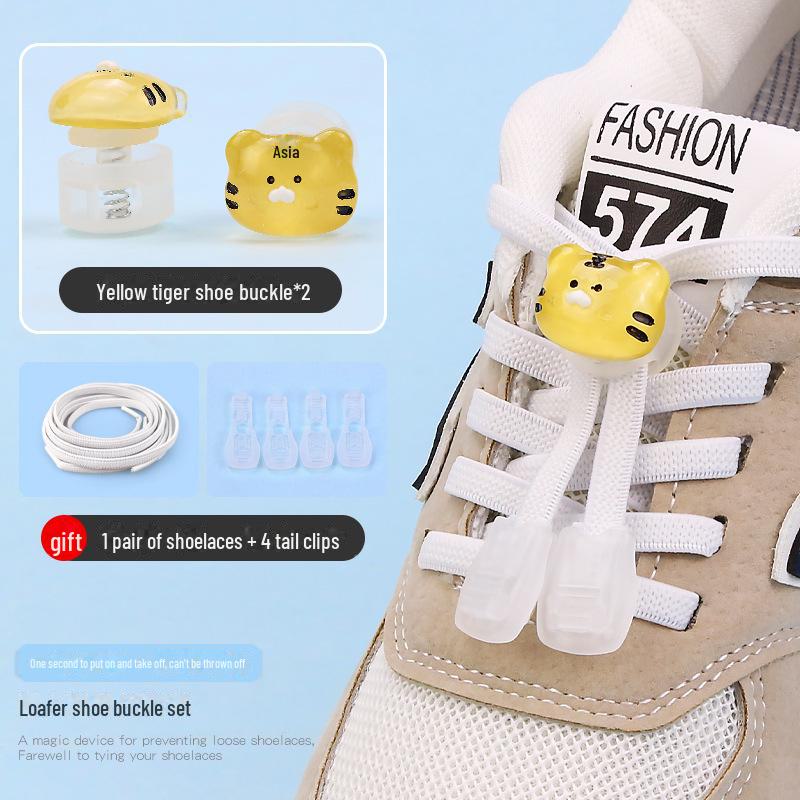 Детская пряжка для обуви без завязок с рисунком из мультфильма - декоративная застежка-пружинка