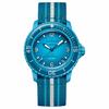 × BLANCPAIN Blancpain Серия Fifty Fathoms FIFTY FATHOMS Механический механизм Швейцарские часы 42,3 мм Синий циферблат Керамический корпус Ремешок NATO SO35L400