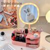 Многофункциональный органайзер для макияжа с зеркалом и местом для хранения средств по уходу за кожей