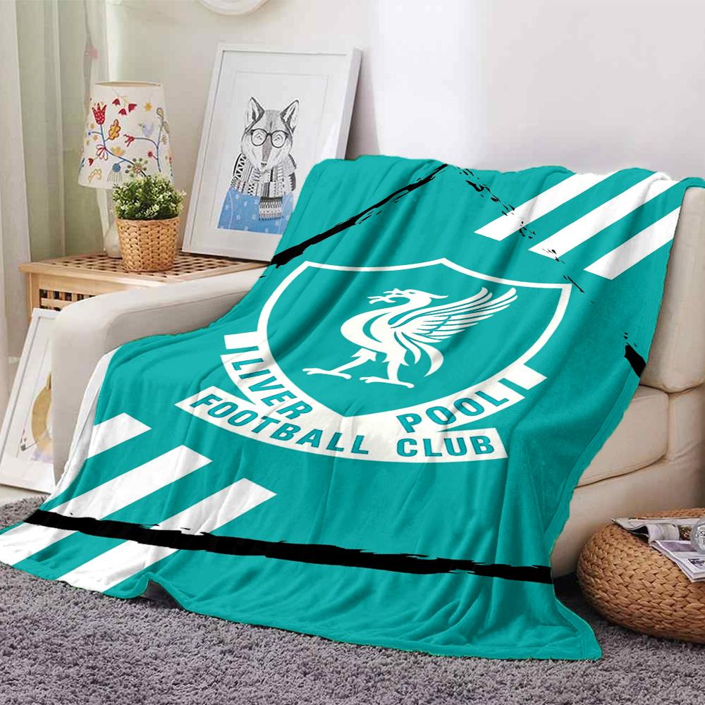 Liverpool Football Club Theme Printed Blanket - Perfect for Couch, Bed, Travel & Outdoor Use | Machine Washable, Cozy & Durable.