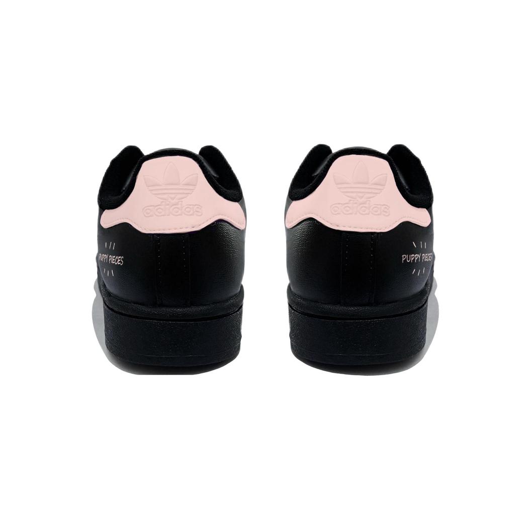Adidas Originals SUPERSTAR Piece, Special Shoe Box Low top Skateboard Shoes Unisex Black Pink EG4959(Team85-S-BOX)
