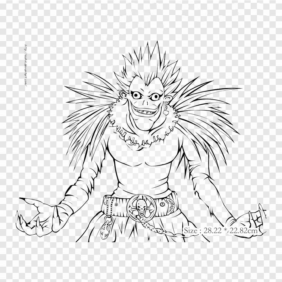 Death Note Coloring Pages Ryuk Light Yagami Iron On Patches For Clothing Patches On Clothes DIY Tshirts Heat Transfers Stickers