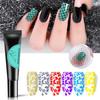 Stamping Printing Painted Gel Template Semi Permanent Soak Off Nail Art Polish