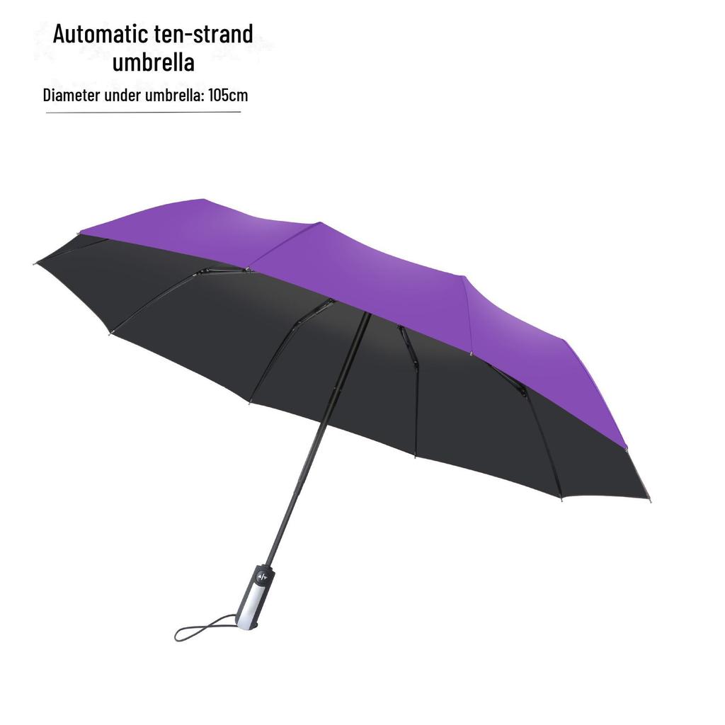 UV Protective Black Folding Sun Umbrella - Anti-Ultraviolet Women's Sunshade with Custom Logo