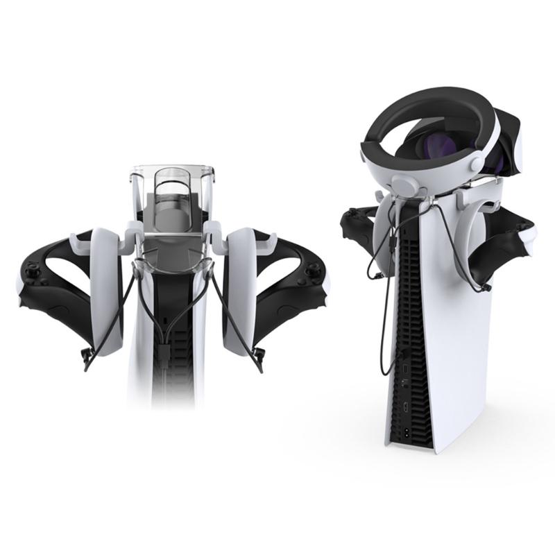 Game Console Charging Stand VR Display Glasses Holder with Charging Cable VR Hanger For Game Accessaries