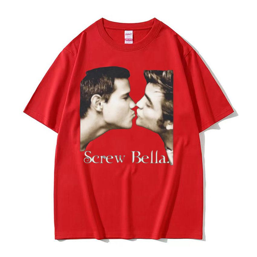 Футболка Bella Retro Сумерки Смешной Мем Футболки Унисекс Женская Харадзюку Мода Летний Большой Размер Хлопок Уличная Одежда Топ