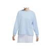 Sportswear Casual Crew Neck Long Sleeve Sweatshirt Women Sweatshirt Light-Military-Blue CZ9244-440