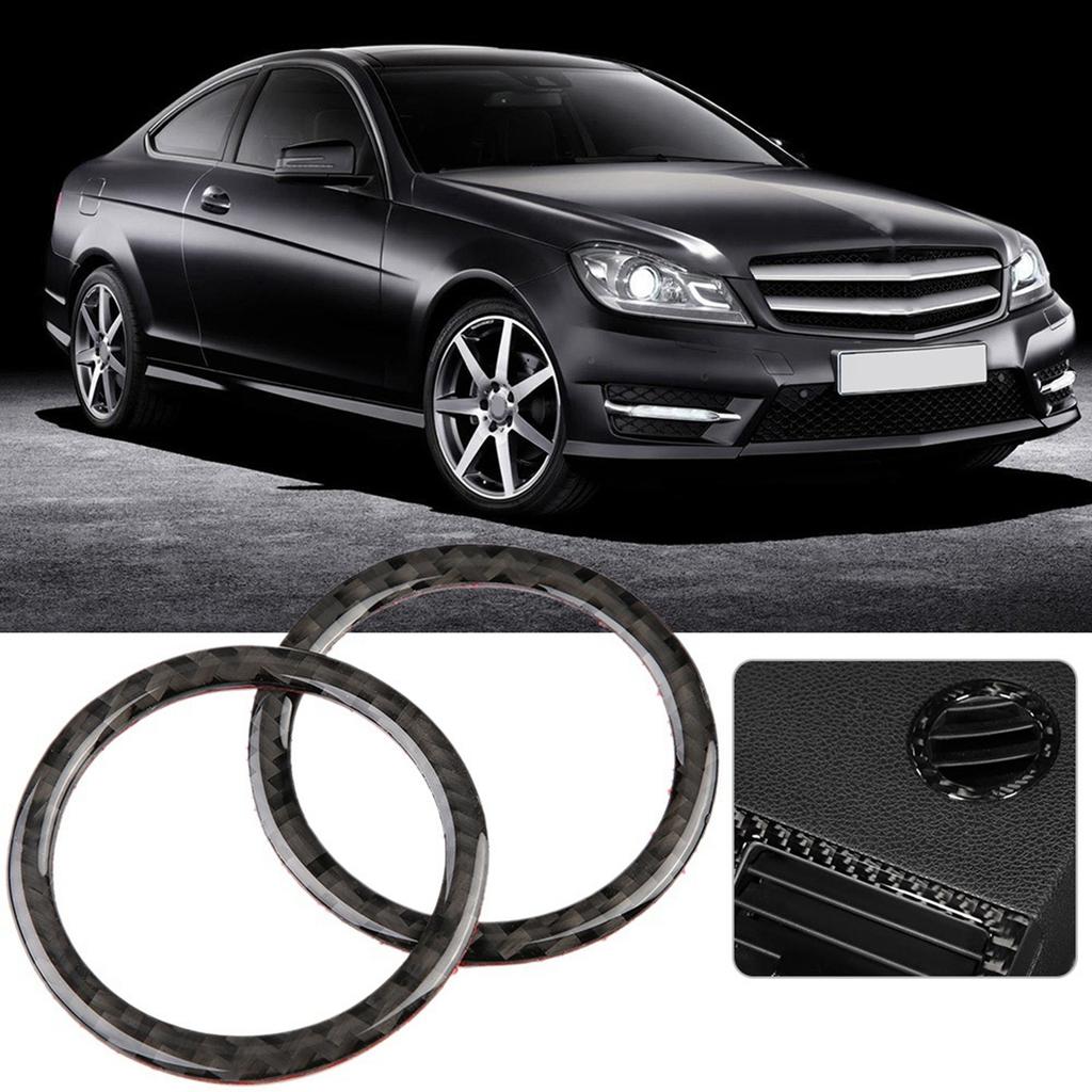 2pcs Air Condition Vent Outlet Ring Decoration Trim Cover for C Class W204 11 13