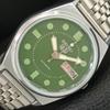 ЯПОНСКИЕ ВИНТАЖНЫЕ ОТРЕМОНТИРОВАННЫЕ АВТОМАТИЧЕСКИЕ МУЖСКИЕ ЧАСЫ SEIKO 5 С ЗЕЛЕНЫМ ЦИФЕРБЛАТОМ a444476-1