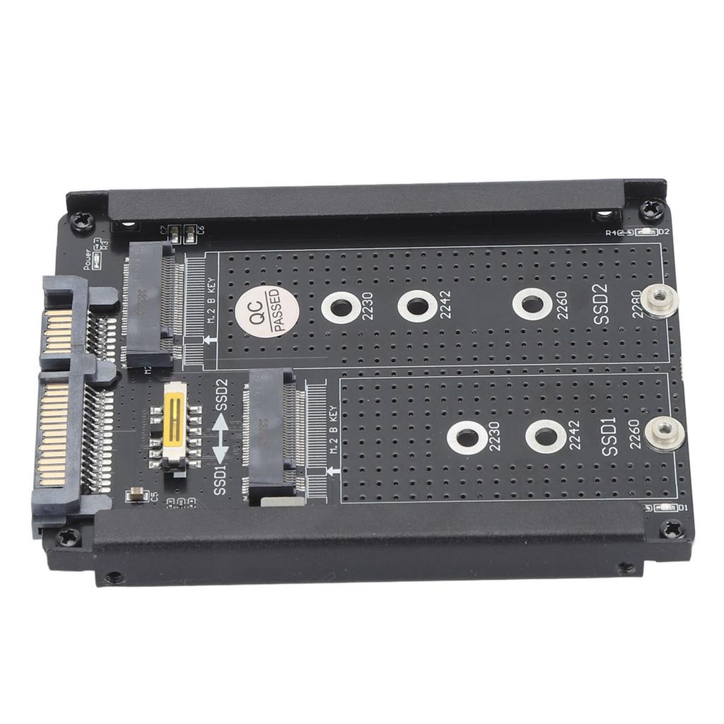 Двойная карта SSD NGFF BM Key M.2 с интерфейсом SATA III 6 Гбит/с, корпус для жесткого диска SATA Combo 2,5 дюйма