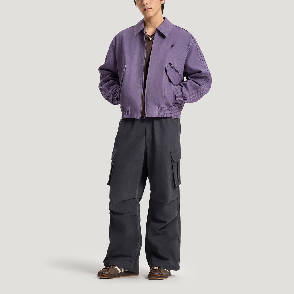 adidas Оригиналы FW25 Плетеная куртка в полоску с длинным рукавом Мужская куртка KR5052