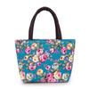 Large Capacity Floral Tote Bag Oxford Cloth Rose Mommy Bag Portable Canvas Lunch Bag  Shopping