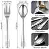 10-20Pcs Silver Cutlery Set 410 Stainless Steel Kids Fork Spoon and Cutter Set Funny Cartoon Bear Flatware for Children Toddler