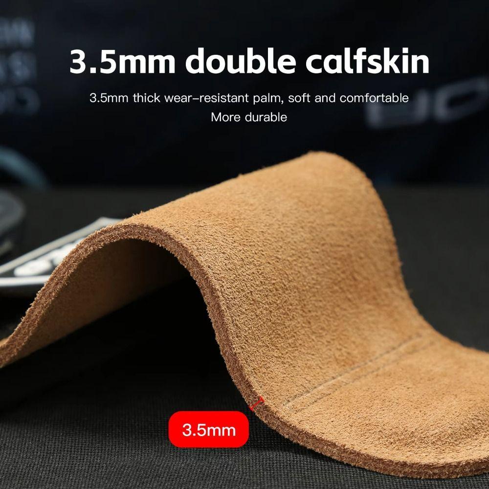 1 пара износостойких перчаток для зала из коровьей кожи, регулируемые кистевые бинты для тяжелой атлетики, тяжелая атлетика